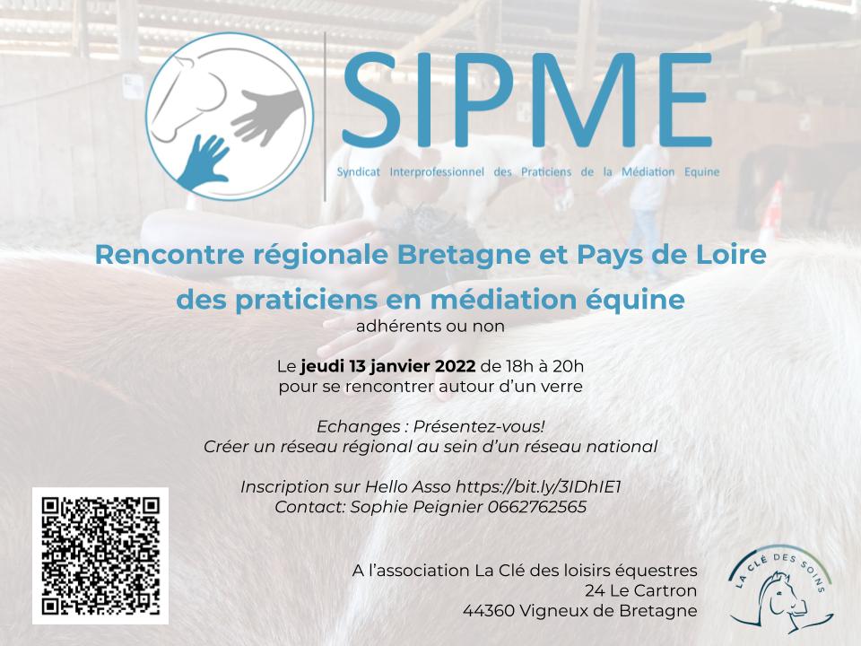 Rencontre régionale Bretagne et Pays de Loire
des praticiens en médiation équine